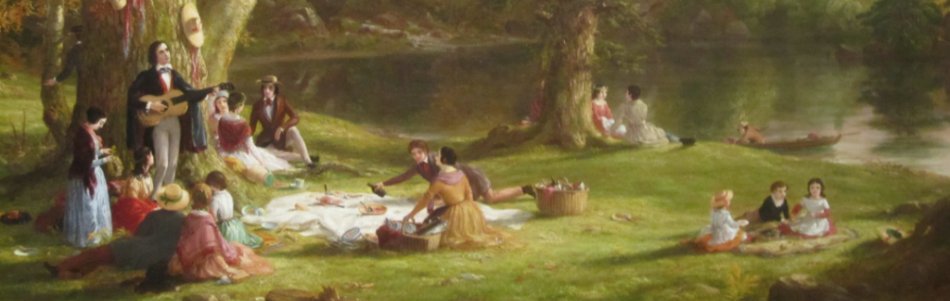 picknick in het park schilderij thomas coles